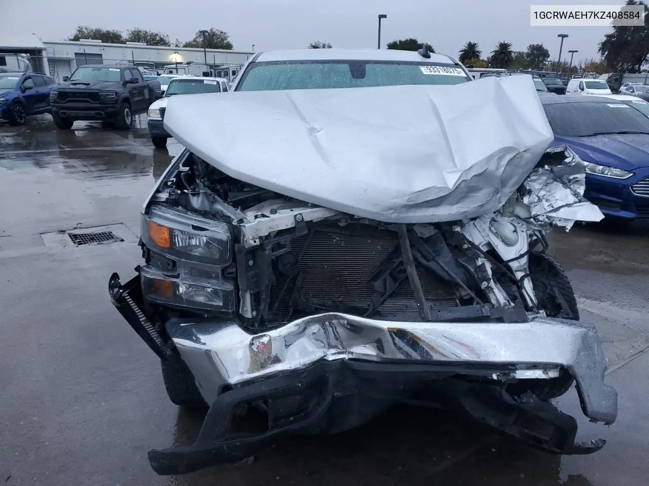 1GCRWAEH7KZ408584 2019 Chevrolet Silverado C1500