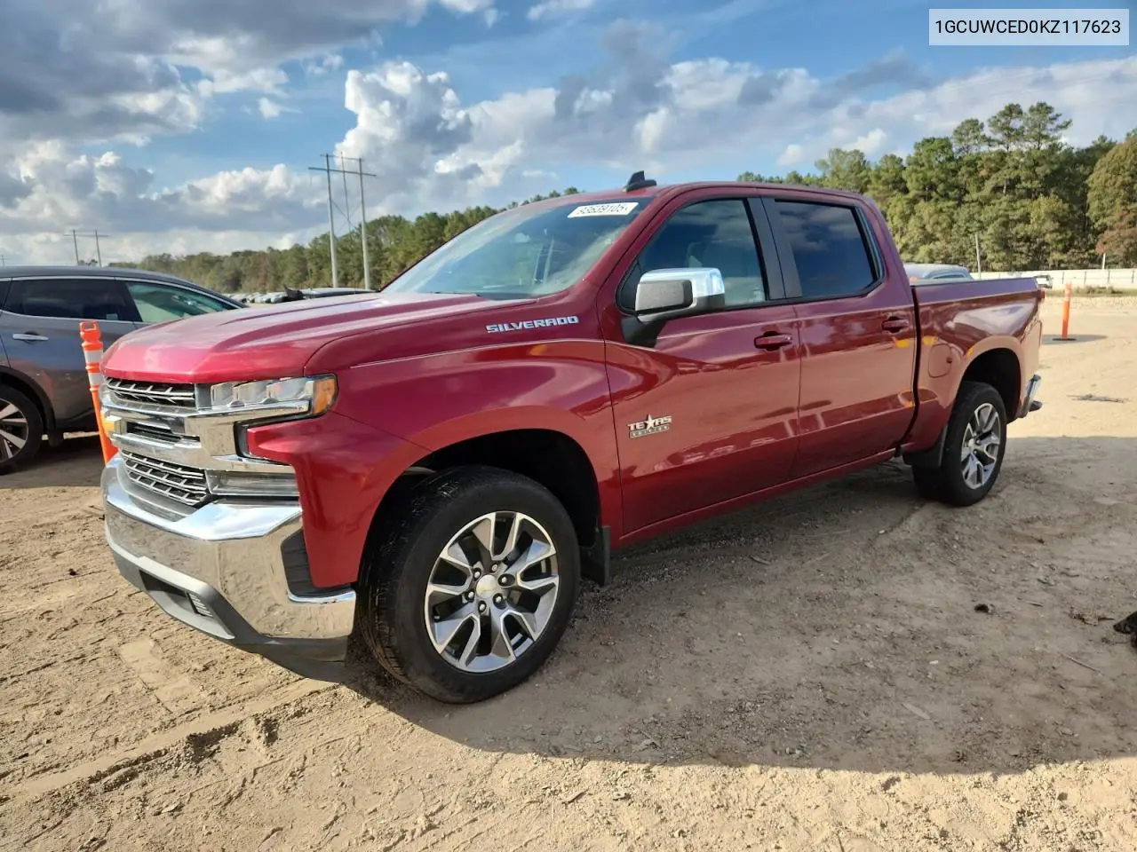 1GCUWCED0KZ117623 2019 Chevrolet Silverado C1500 Lt