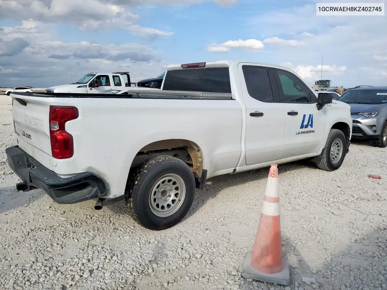 1GCRWAEH8KZ402745 2019 Chevrolet Silverado C1500