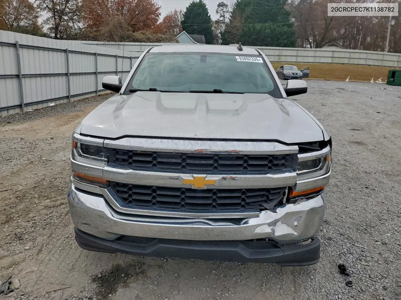 2GCRCPEC7K1138782 2019 Chevrolet Silverado Ld C1500 Lt