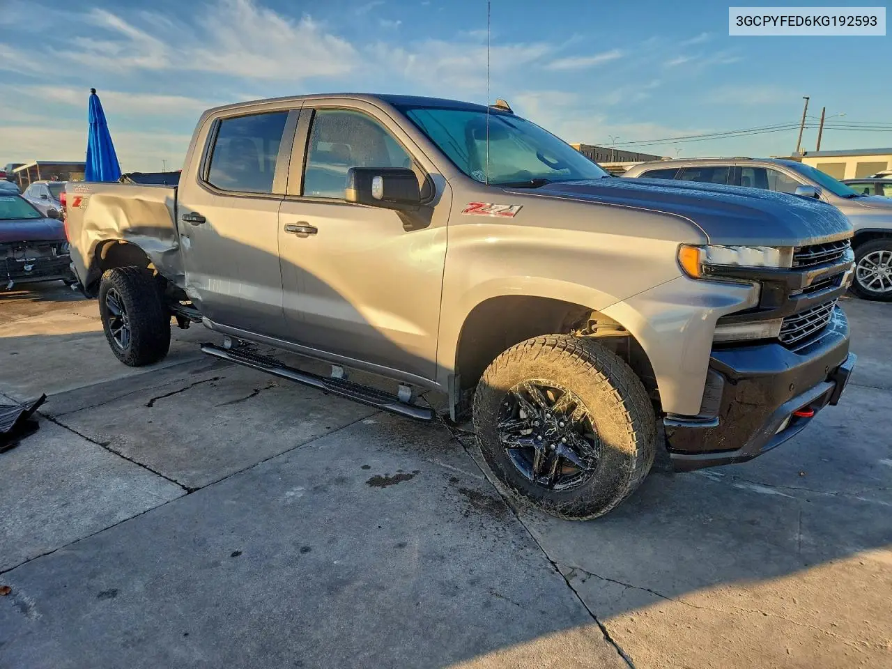 3GCPYFED6KG192593 2019 Chevrolet Silverado K1500 Lt Trail Boss