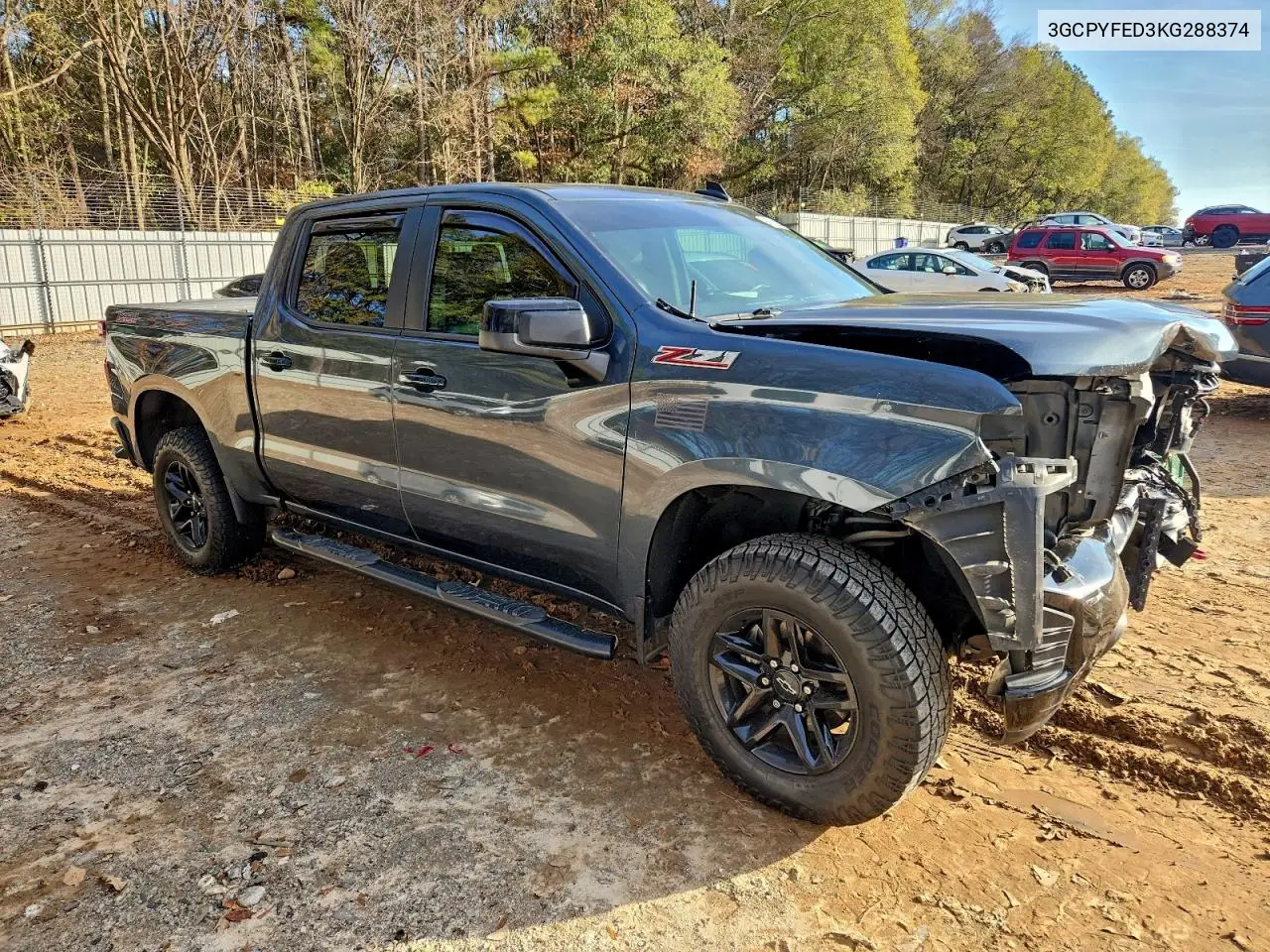 3GCPYFED3KG288374 2019 Chevrolet Silverado K1500 Lt Trail Boss