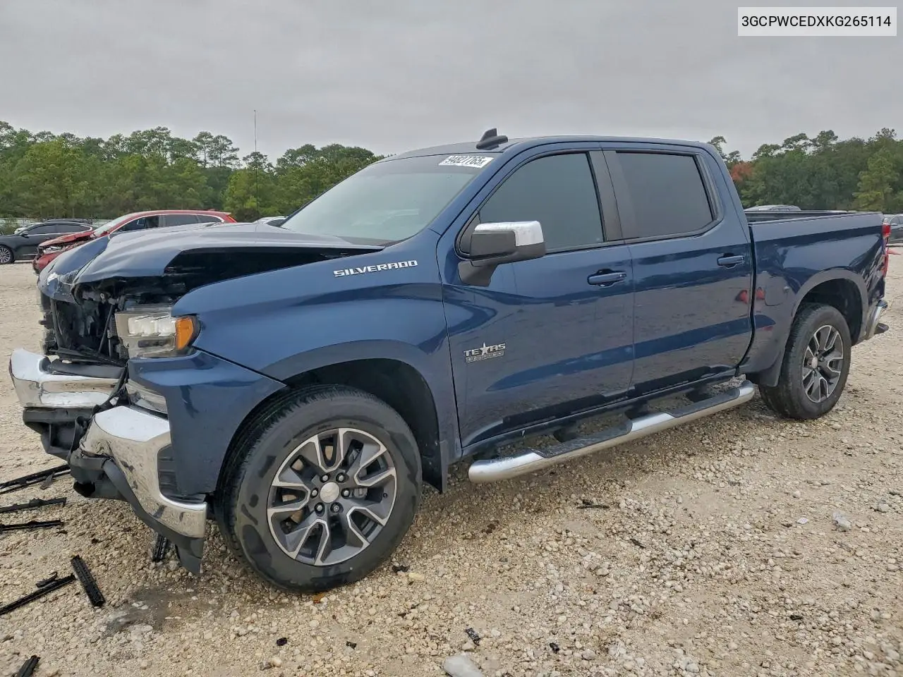 3GCPWCEDXKG265114 2019 Chevrolet Silverado C1500 Lt