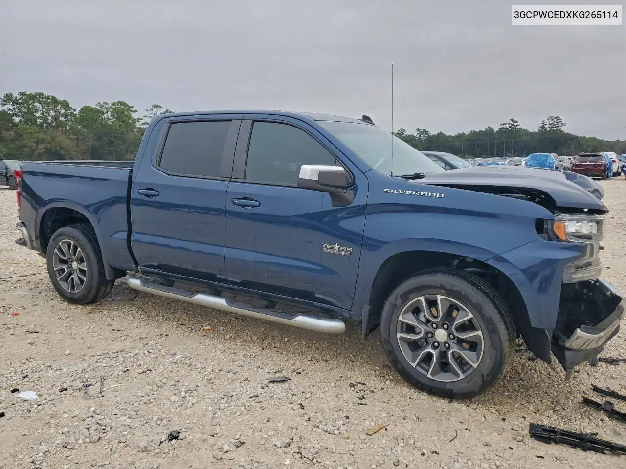3GCPWCEDXKG265114 2019 Chevrolet Silverado C1500 Lt