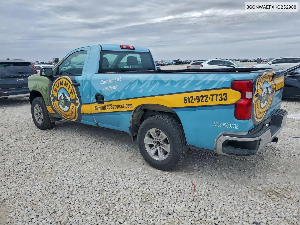 3GCNWAEFXKG252988 2019 Chevrolet Silverado C1500