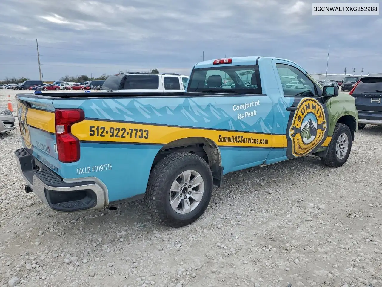 3GCNWAEFXKG252988 2019 Chevrolet Silverado C1500