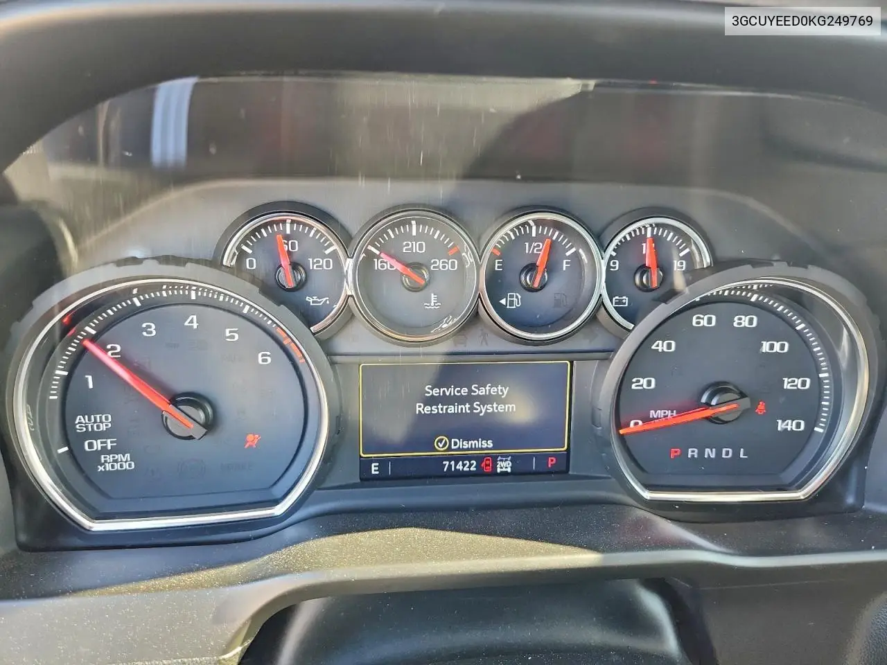3GCUYEED0KG249769 2019 Chevrolet Silverado K1500 Rst