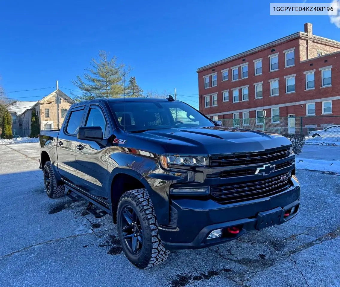 1GCPYFED4KZ408196 2019 Chevrolet Silverado K1500 Lt Trail Boss