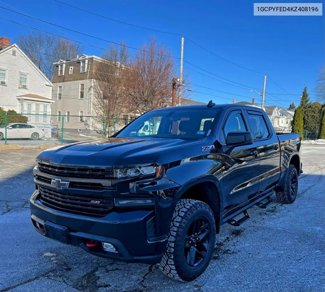 1GCPYFED4KZ408196 2019 Chevrolet Silverado K1500 Lt Trail Boss