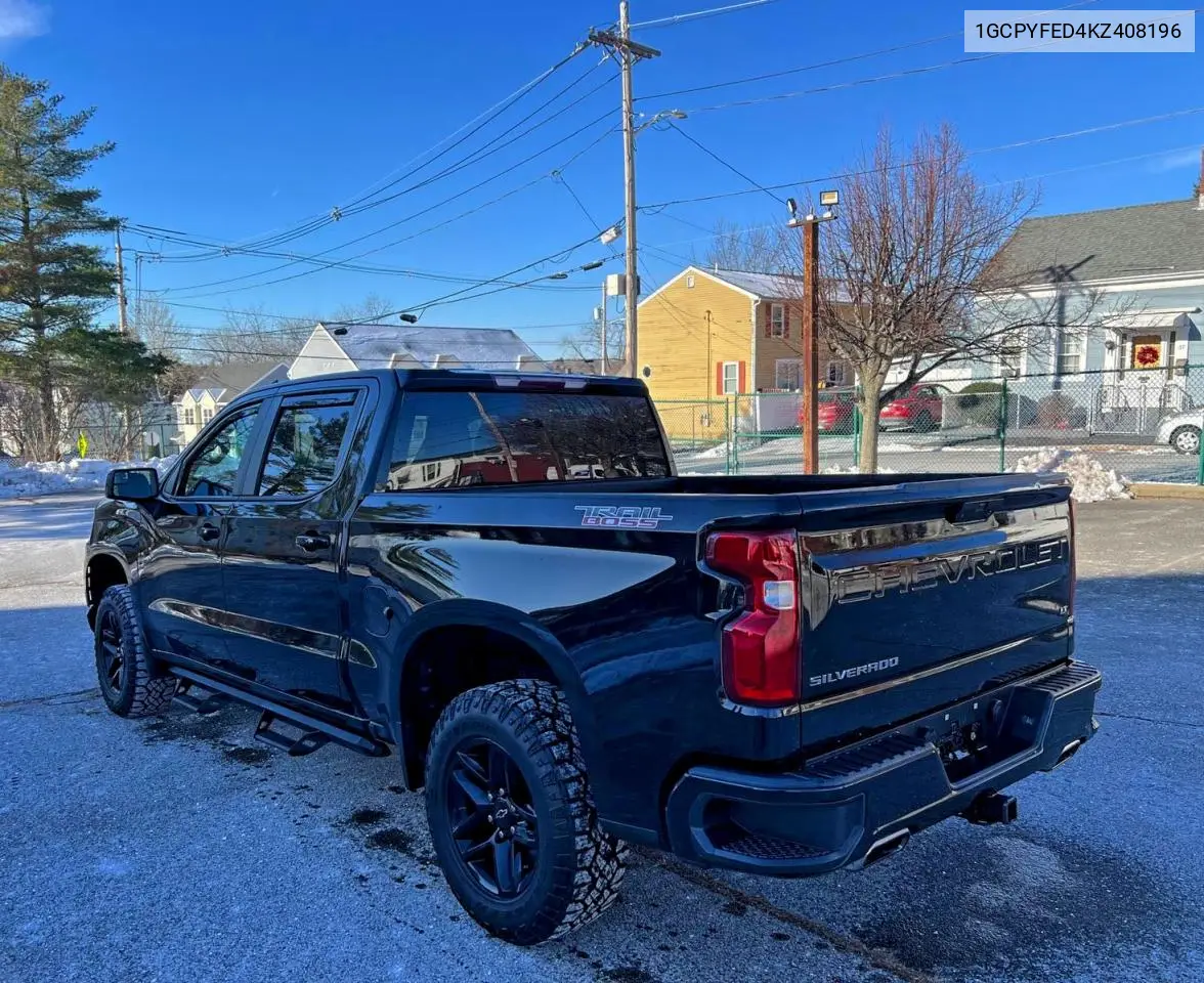 1GCPYFED4KZ408196 2019 Chevrolet Silverado K1500 Lt Trail Boss