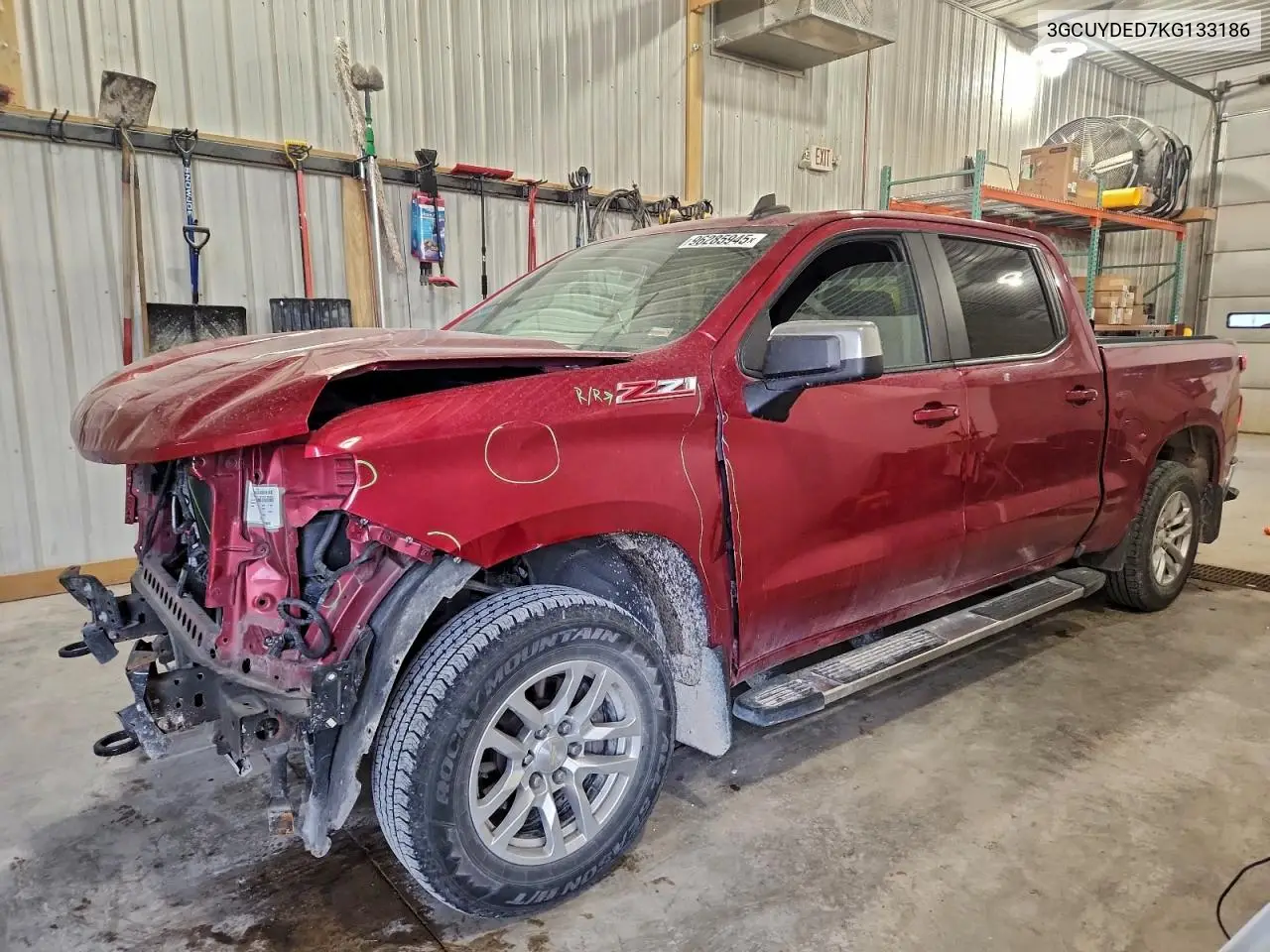 3GCUYDED7KG133186 2019 Chevrolet Silverado K1500 Lt