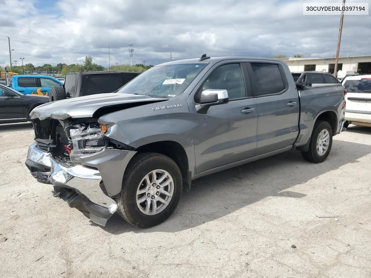 2020 Chevrolet Silverado K1500 Lt VIN: 3GCUYDED8LG397194 Lot: 73147364