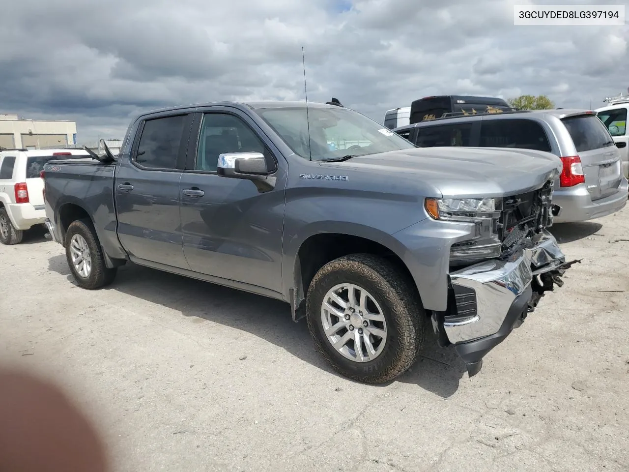 2020 Chevrolet Silverado K1500 Lt VIN: 3GCUYDED8LG397194 Lot: 73147364