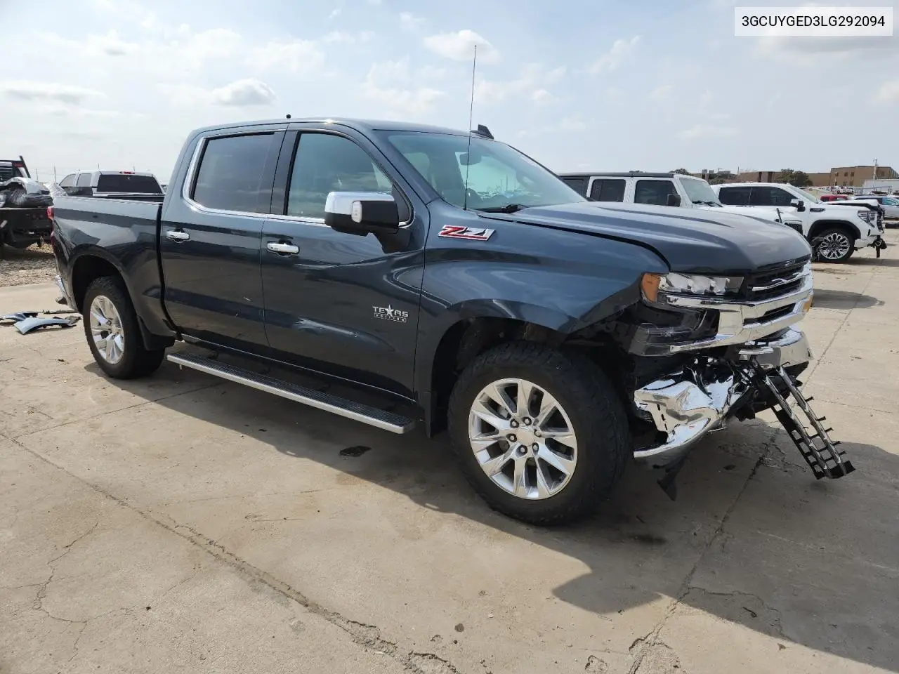 3GCUYGED3LG292094 2020 Chevrolet Silverado K1500 Ltz