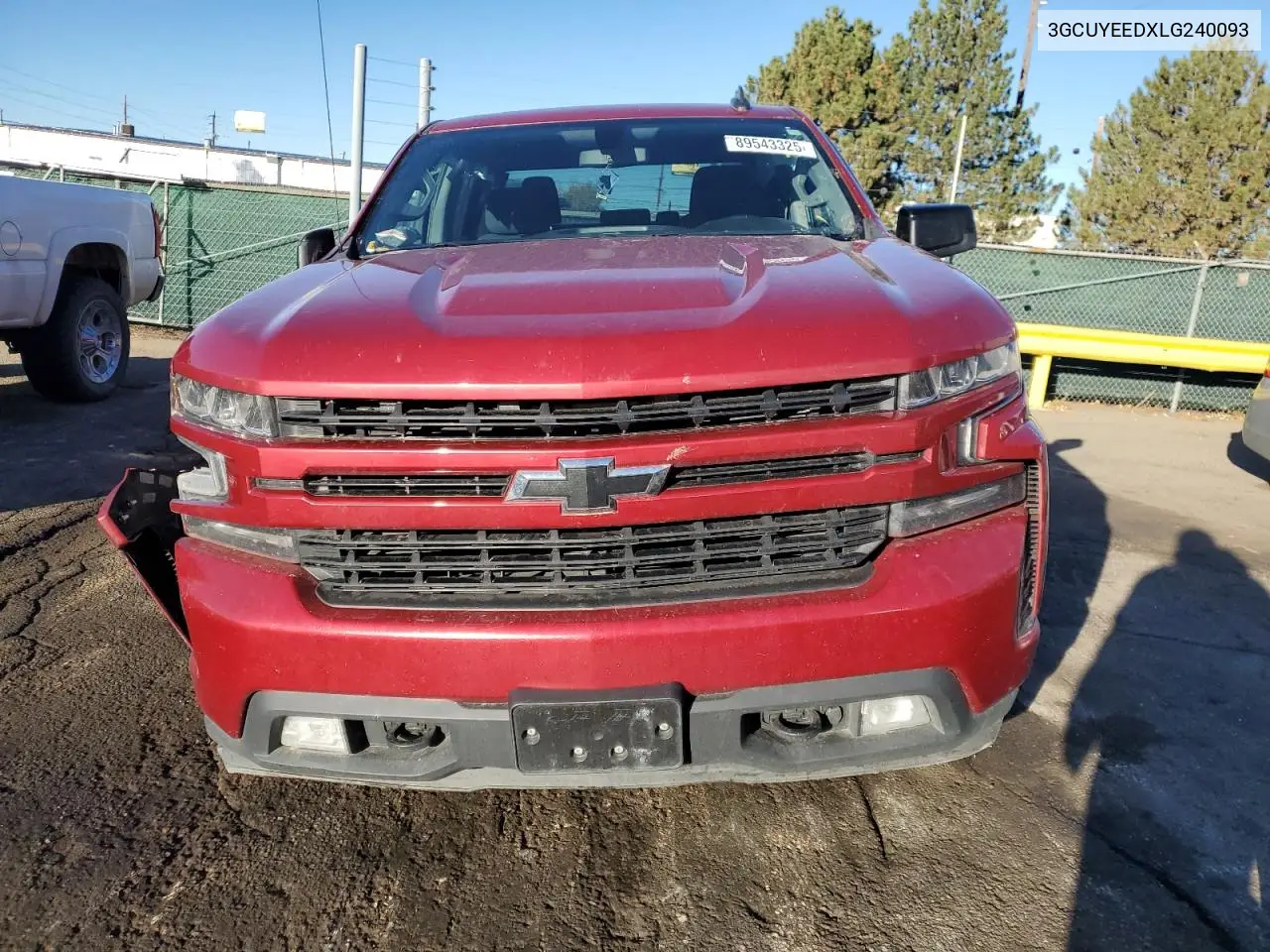 3GCUYEEDXLG240093 2020 Chevrolet Silverado K1500 Rst