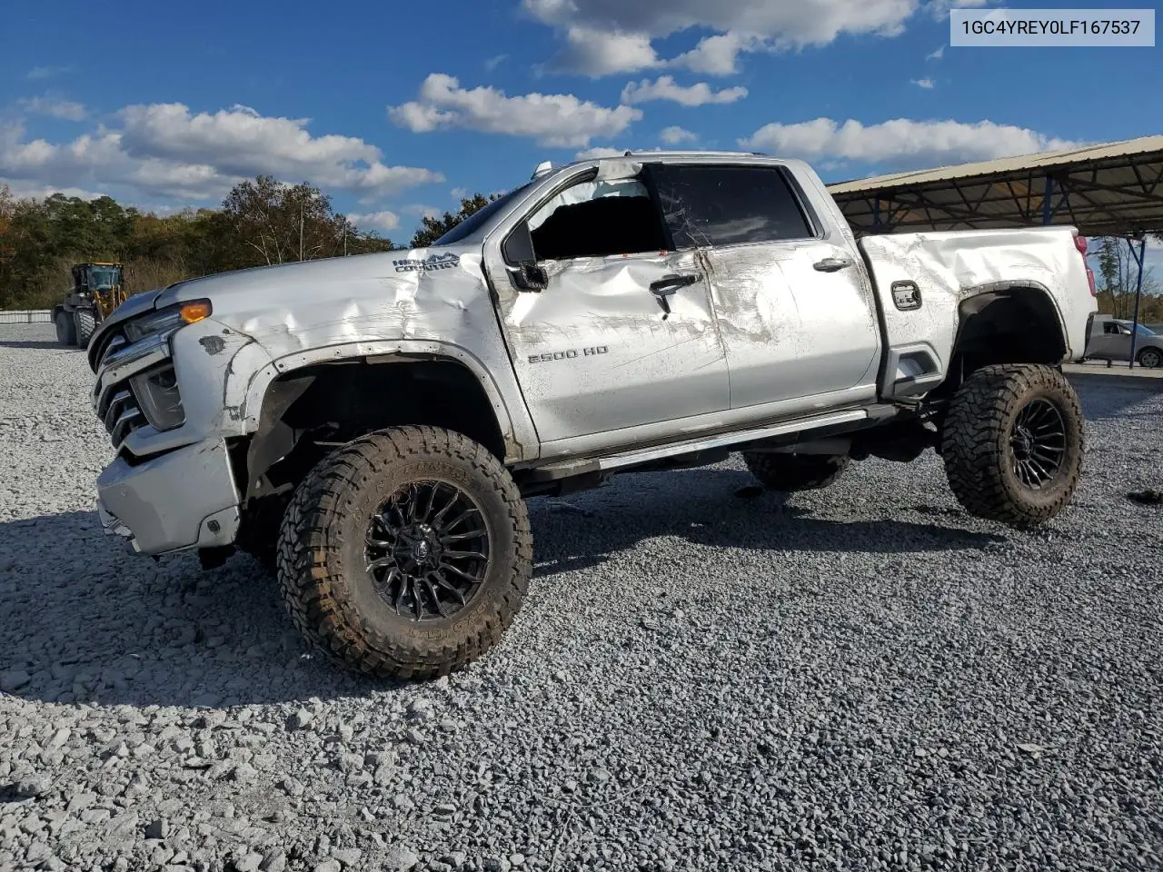 1GC4YREY0LF167537 2020 Chevrolet Silverado K2500 High Country