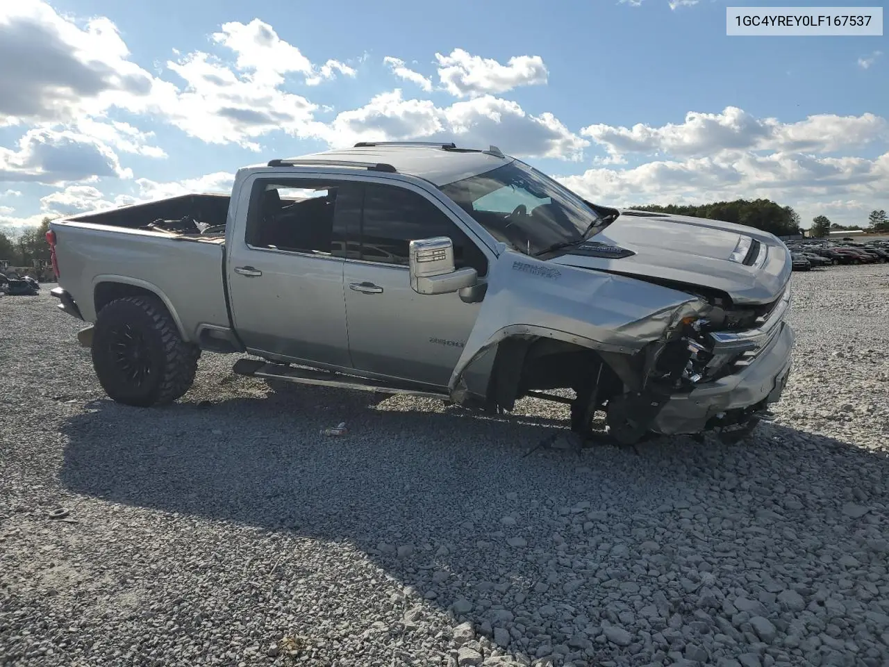 1GC4YREY0LF167537 2020 Chevrolet Silverado K2500 High Country