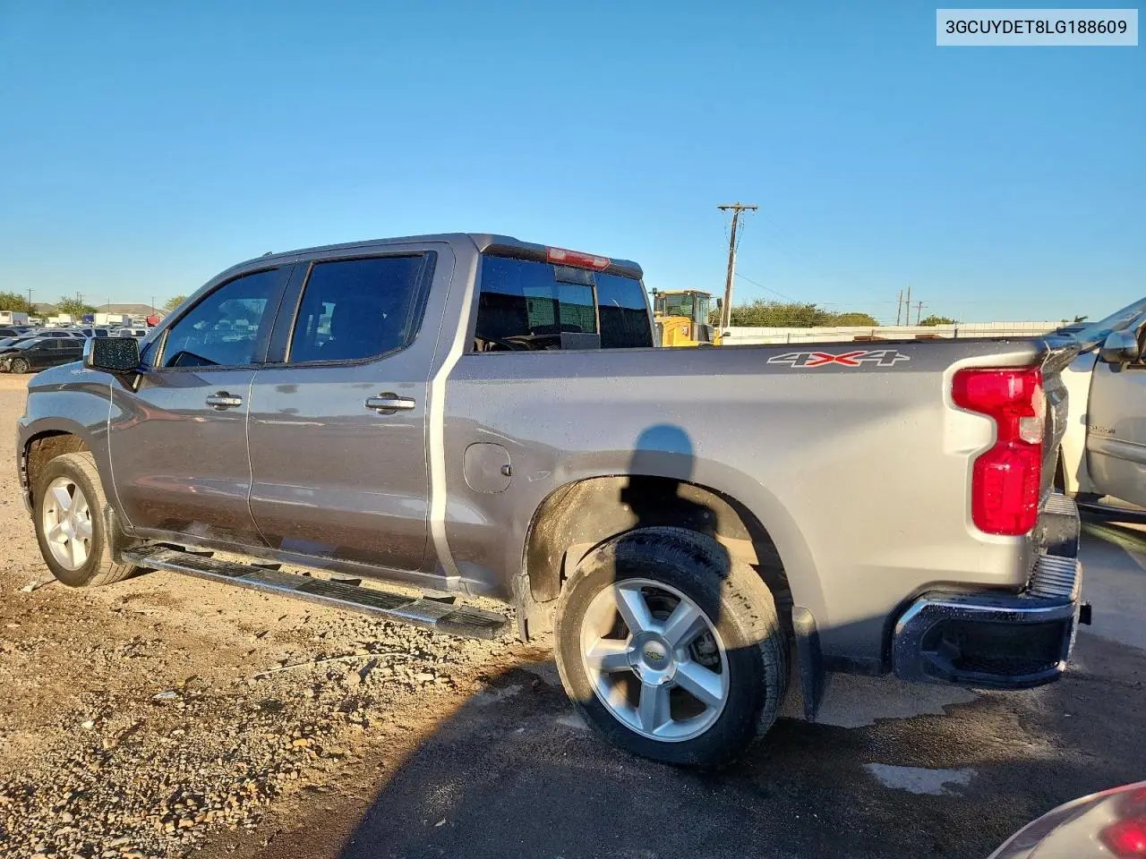 3GCUYDET8LG188609 2020 Chevrolet Silverado K1500 Lt