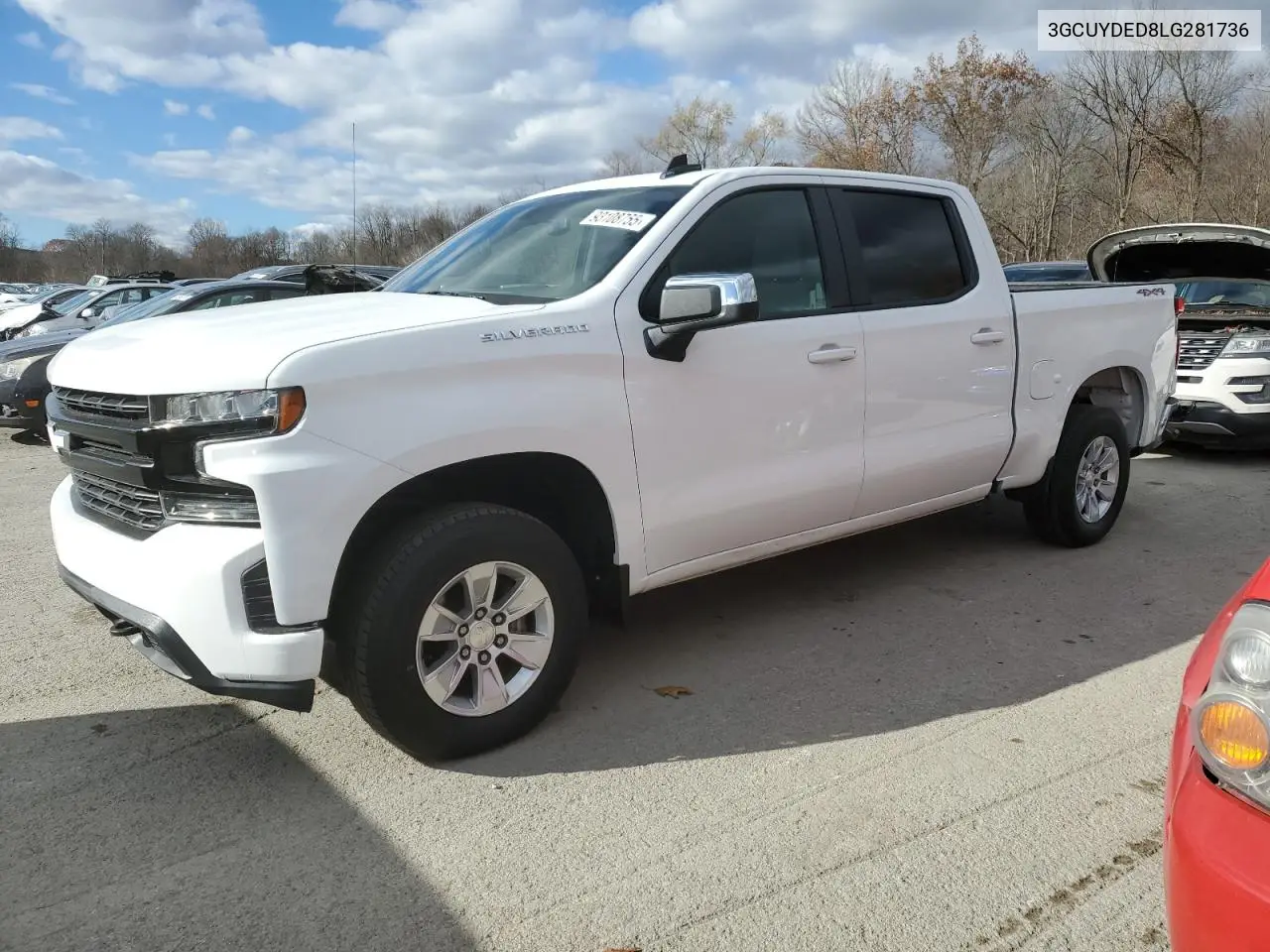 3GCUYDED8LG281736 2020 Chevrolet Silverado K1500 Lt