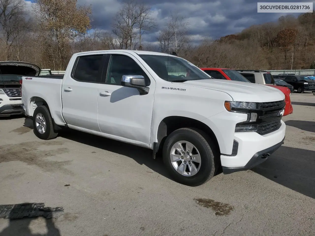 3GCUYDED8LG281736 2020 Chevrolet Silverado K1500 Lt