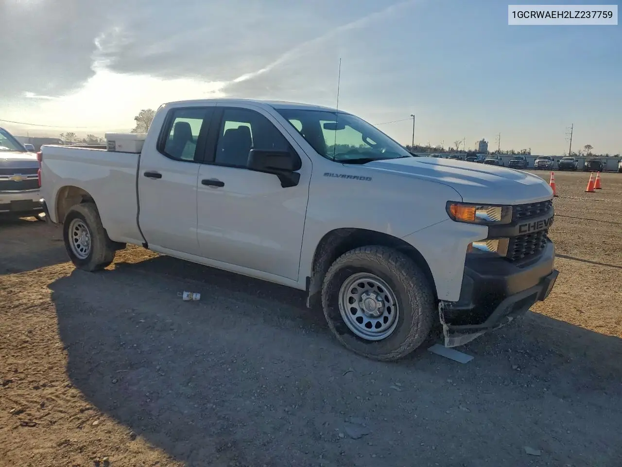 1GCRWAEH2LZ237759 2020 Chevrolet Silverado C1500