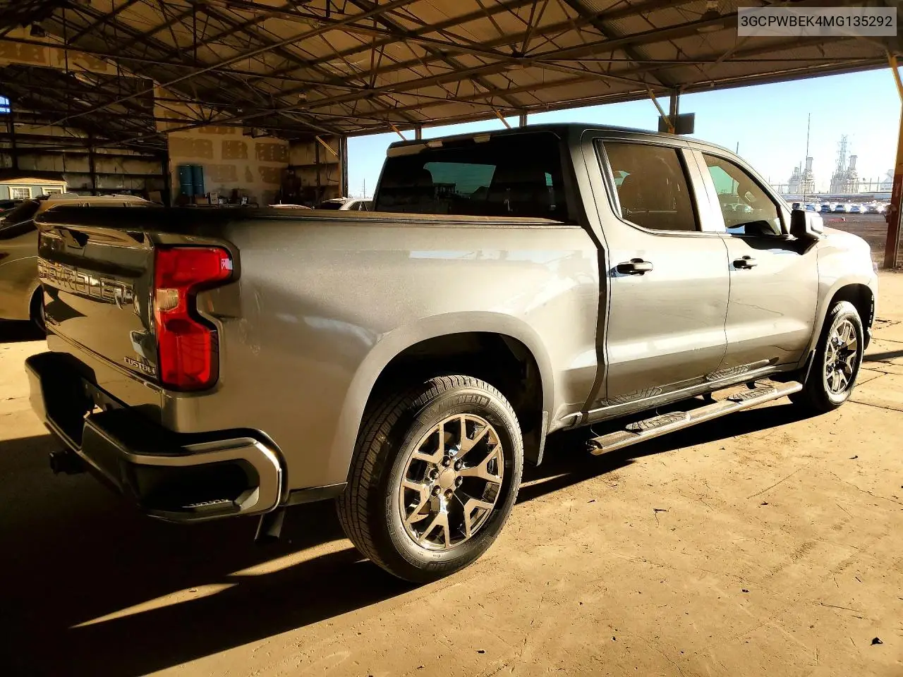 3GCPWBEK4MG135292 2021 Chevrolet Silverado C1500 Custom