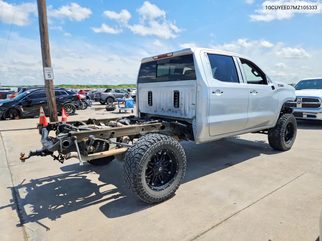 1GCUYEED7MZ105333 2021 Chevrolet Silverado K1500 Rst