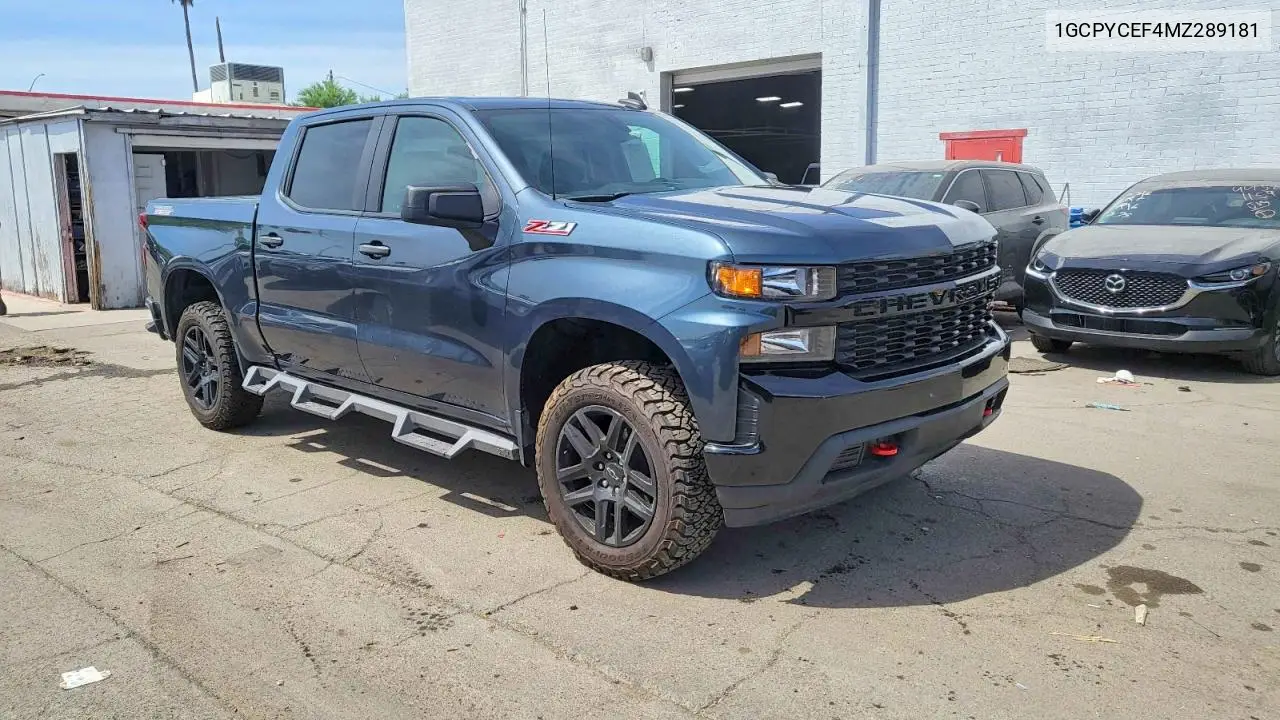 1GCPYCEF4MZ289181 2021 Chevrolet Silverado K1500 Trail Boss Custom