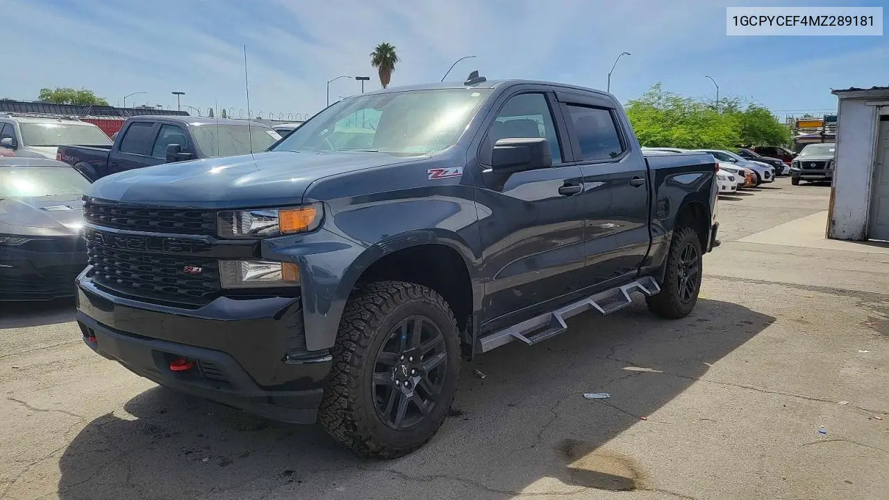 1GCPYCEF4MZ289181 2021 Chevrolet Silverado K1500 Trail Boss Custom