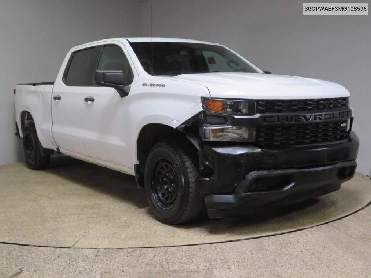 2021 Chevrolet Silverado C1500 VIN: 3GCPWAEF3MG108596 Lot: 65247974