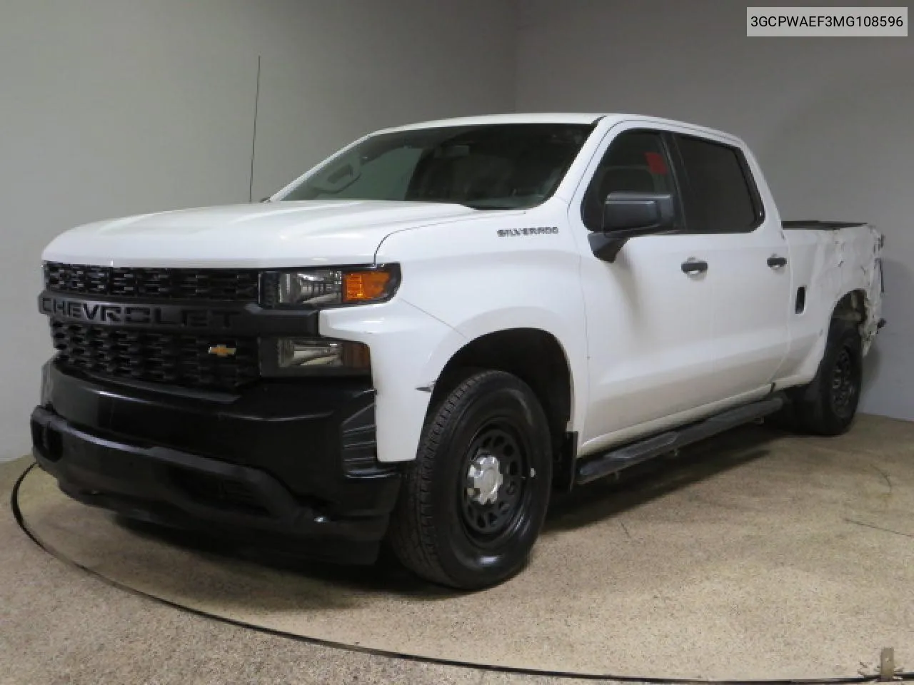 2021 Chevrolet Silverado C1500 VIN: 3GCPWAEF3MG108596 Lot: 65247974