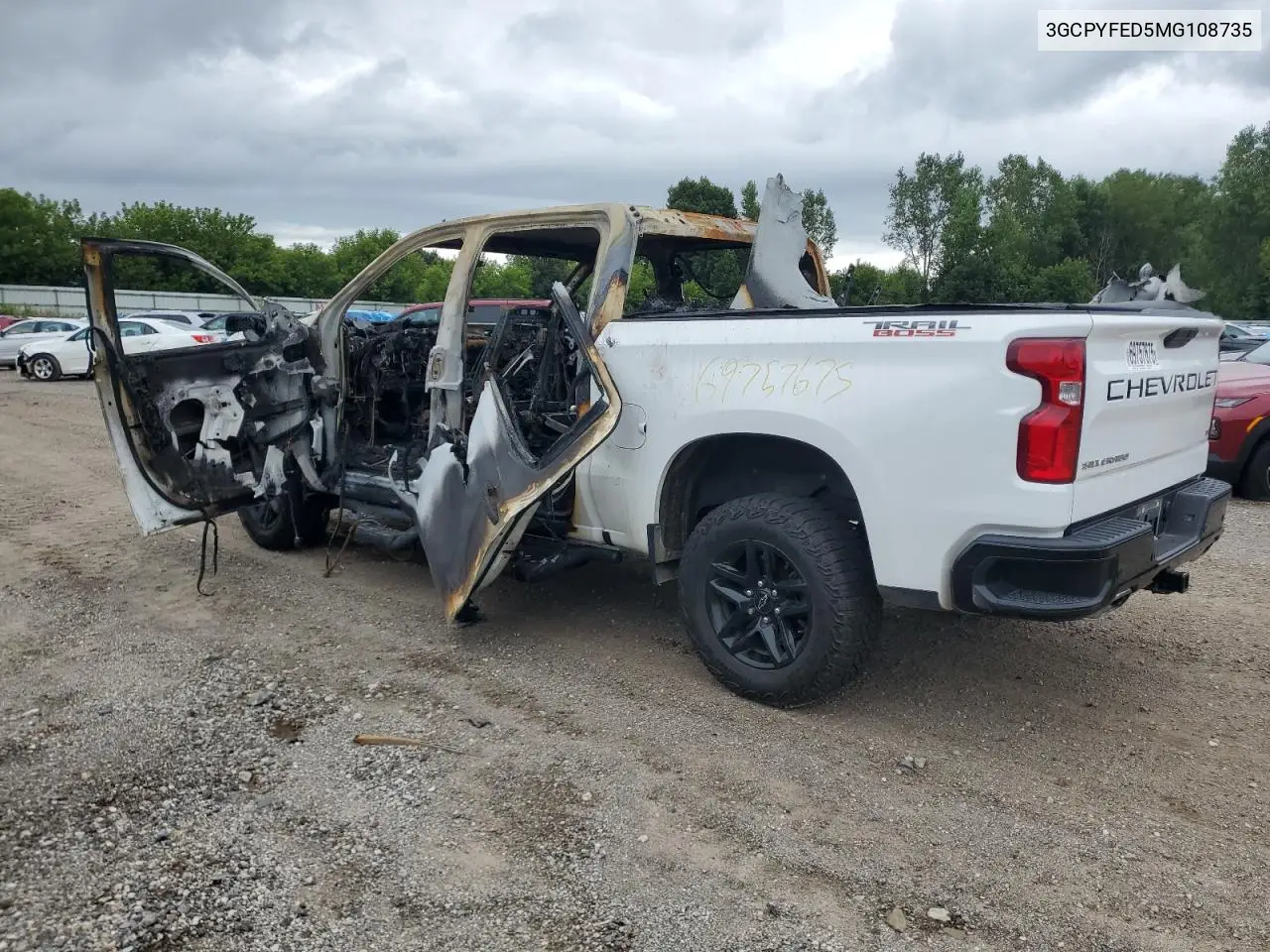 3GCPYFED5MG108735 2021 Chevrolet Silverado K1500 Lt Trail Boss