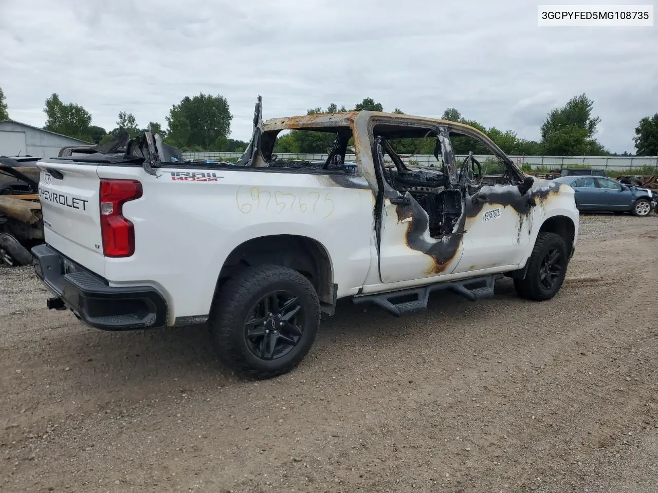 3GCPYFED5MG108735 2021 Chevrolet Silverado K1500 Lt Trail Boss