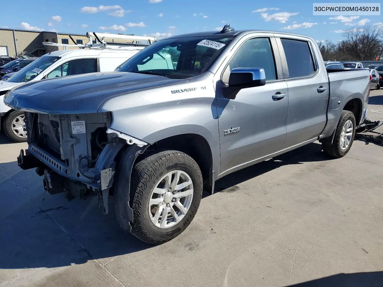 3GCPWCED0MG450128 2021 Chevrolet Silverado C1500 Lt