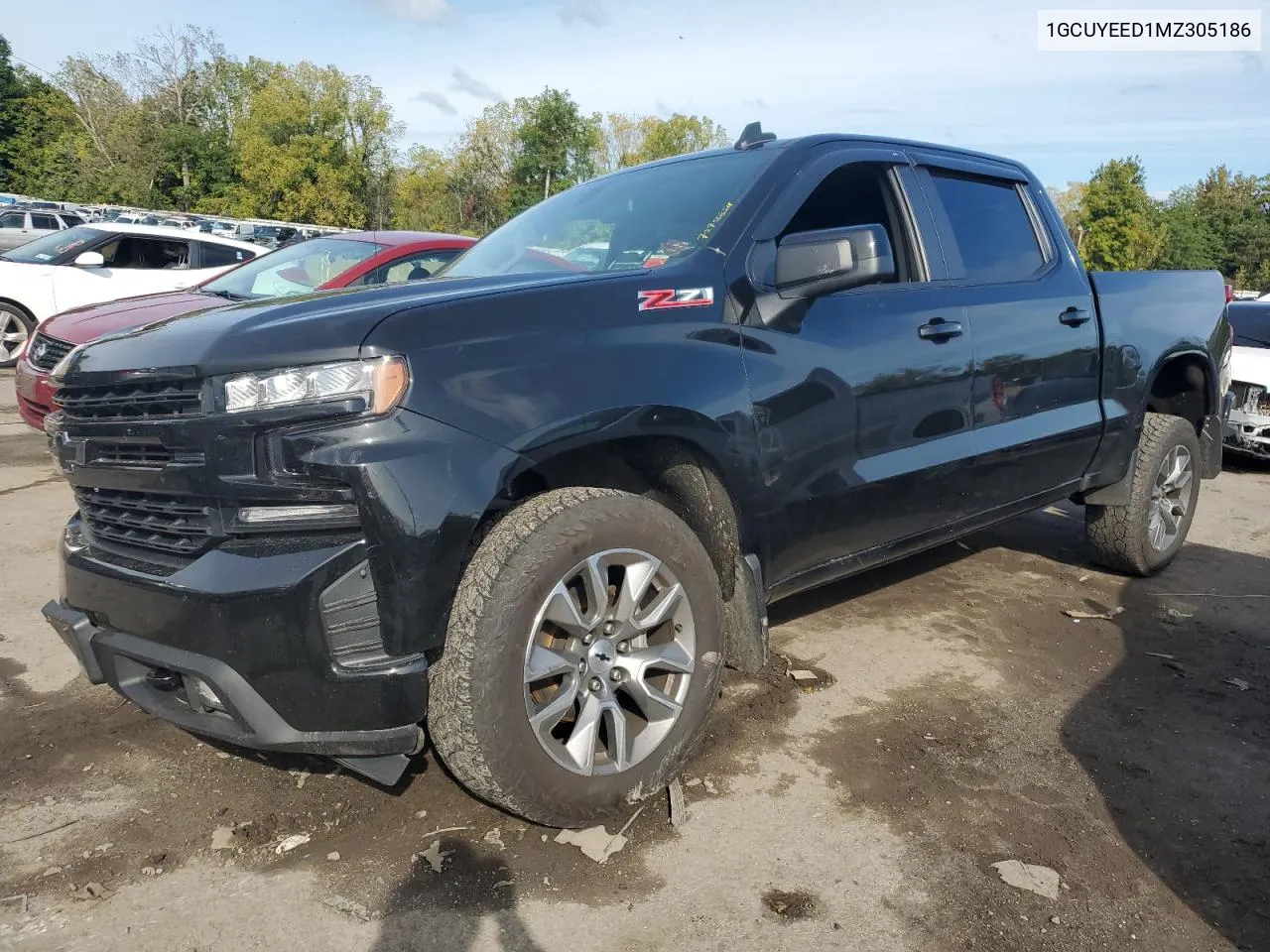 2021 Chevrolet Silverado K1500 Rst VIN: 1GCUYEED1MZ305186 Lot: 72756854