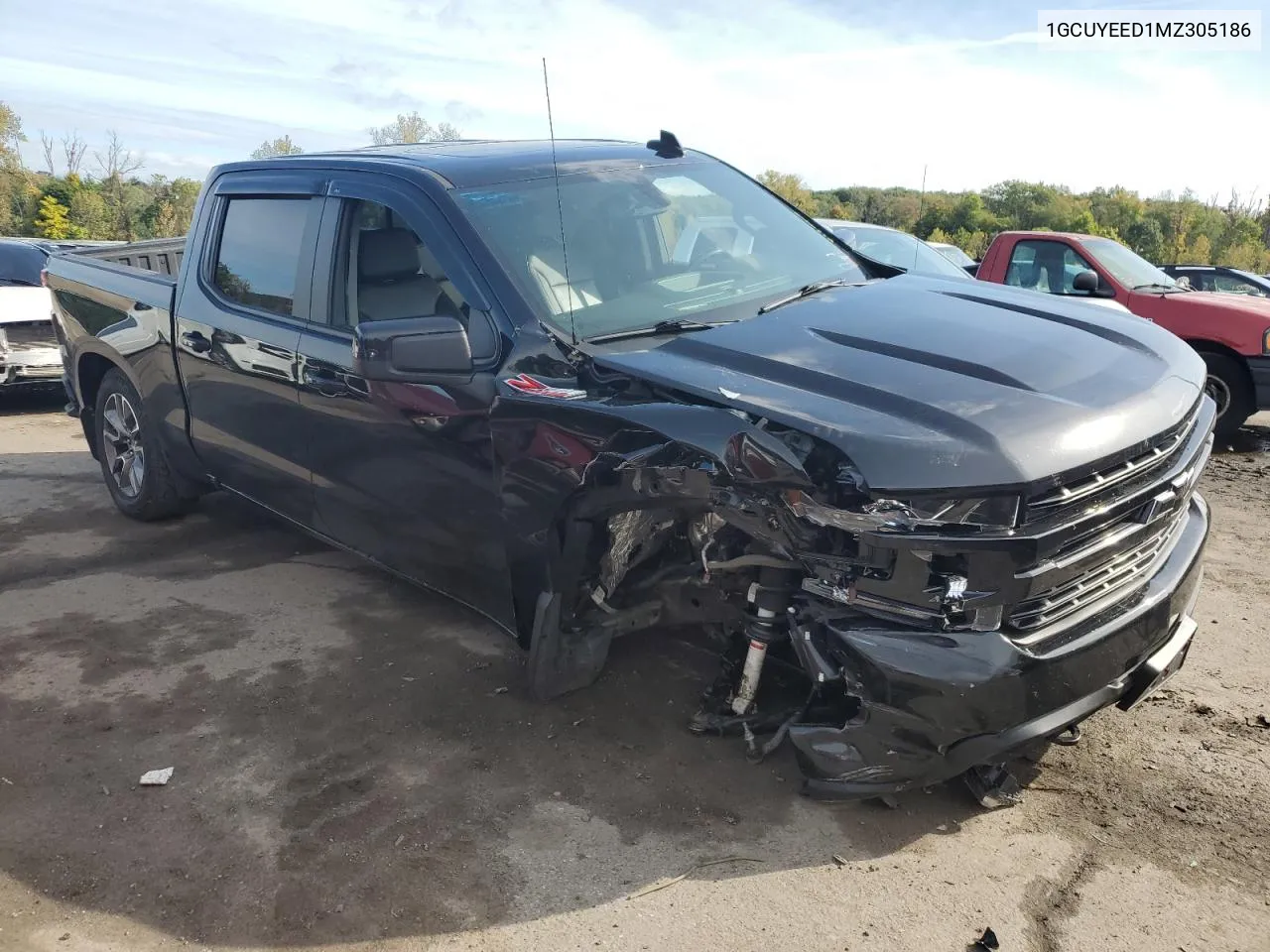 2021 Chevrolet Silverado K1500 Rst VIN: 1GCUYEED1MZ305186 Lot: 72756854