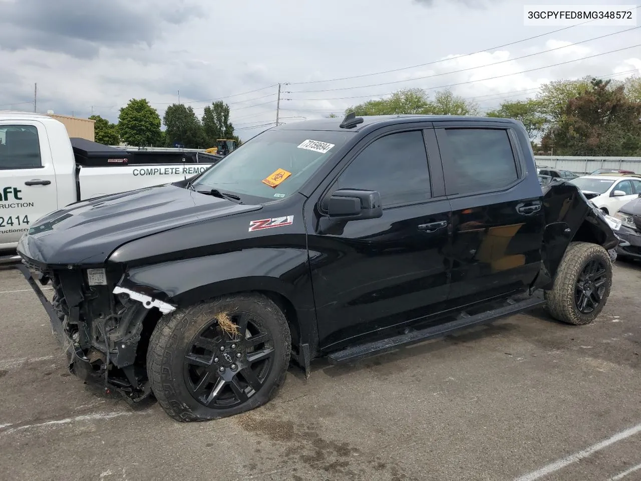 2021 Chevrolet Silverado K1500 Lt Trail Boss VIN: 3GCPYFED8MG348572 Lot: 73159694