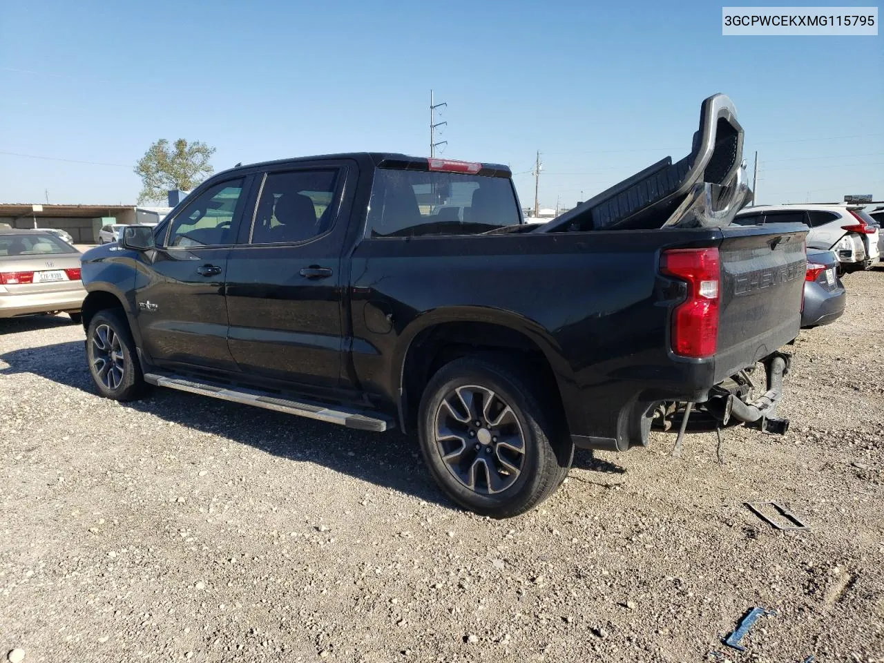 2021 Chevrolet Silverado C1500 Lt VIN: 3GCPWCEKXMG115795 Lot: 73244044