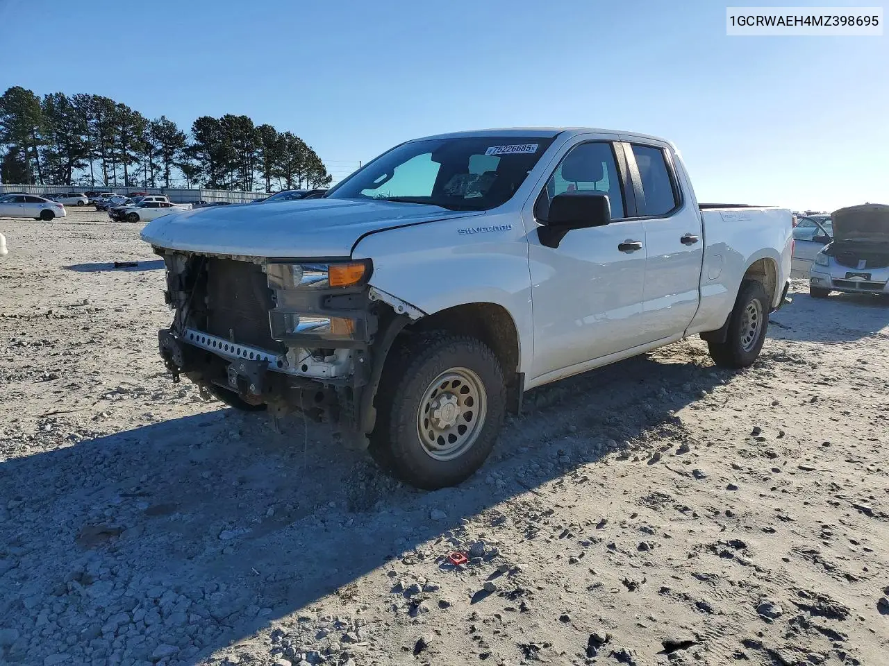 1GCRWAEH4MZ398695 2021 Chevrolet Silverado C1500