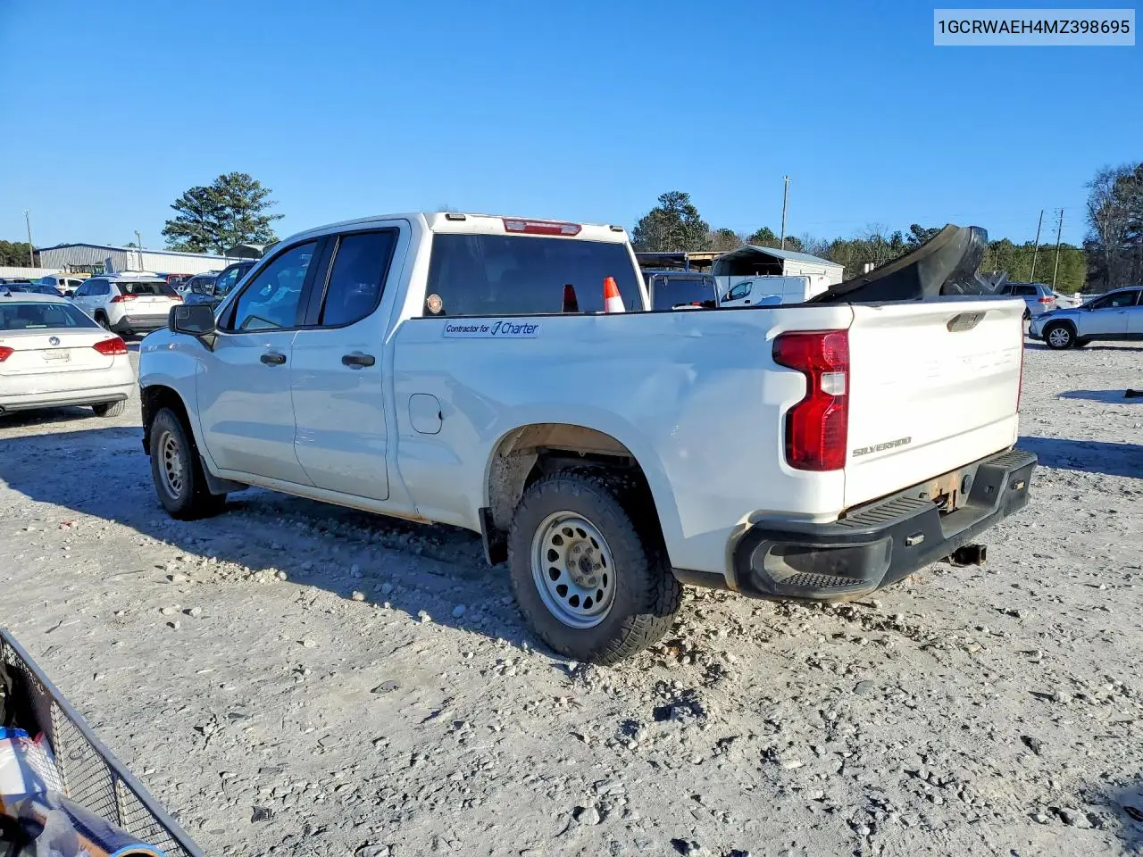 1GCRWAEH4MZ398695 2021 Chevrolet Silverado C1500