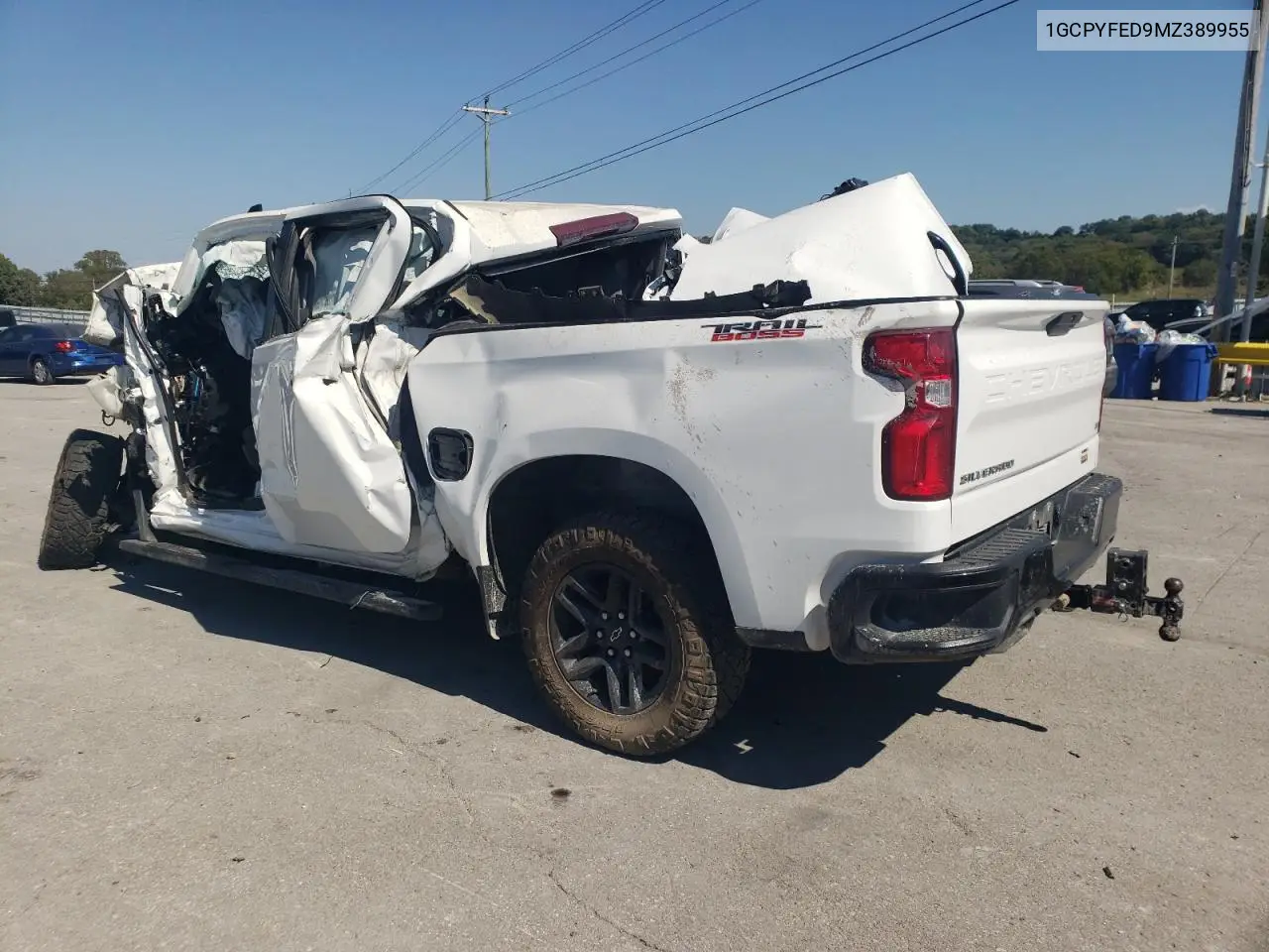 1GCPYFED9MZ389955 2021 Chevrolet Silverado K1500 Lt Trail Boss