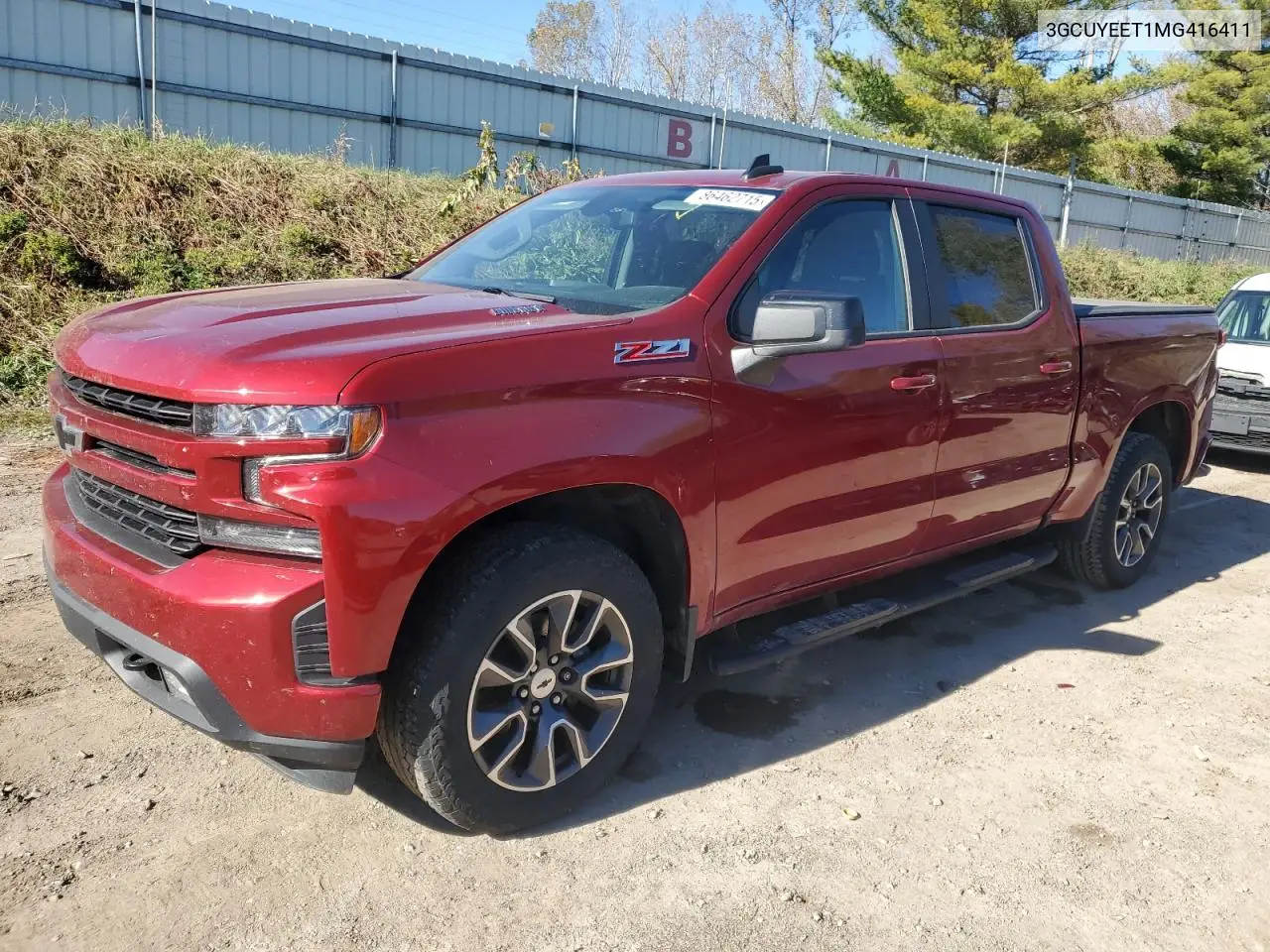 3GCUYEET1MG416411 2021 Chevrolet Silverado K1500 Rst