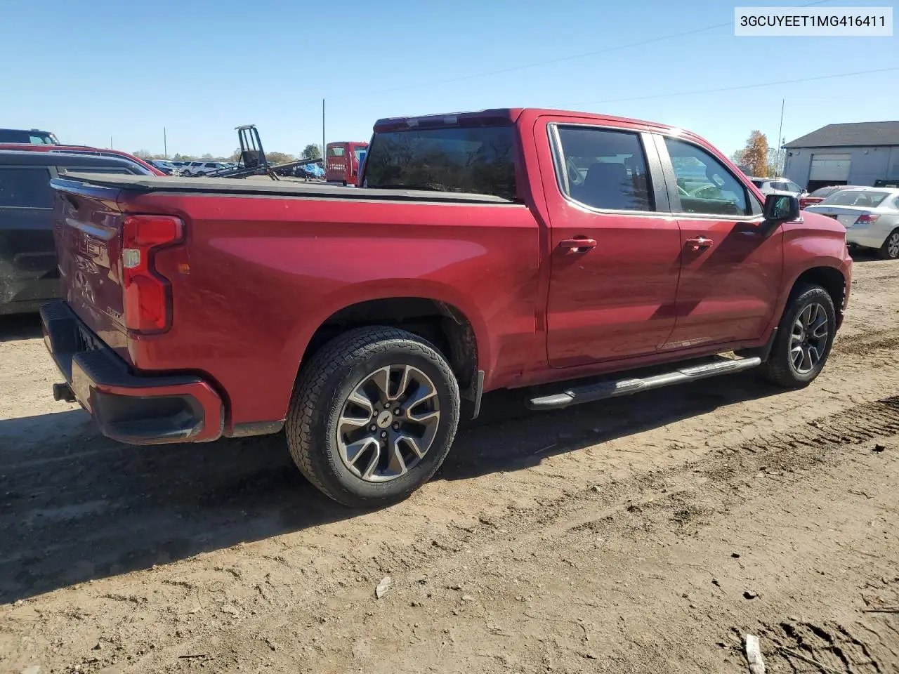 3GCUYEET1MG416411 2021 Chevrolet Silverado K1500 Rst