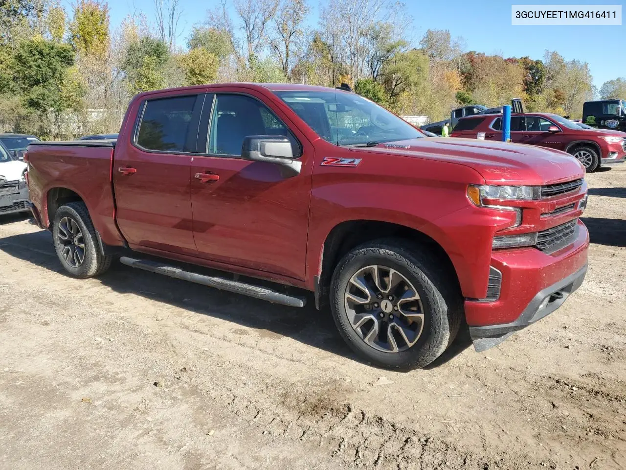 3GCUYEET1MG416411 2021 Chevrolet Silverado K1500 Rst