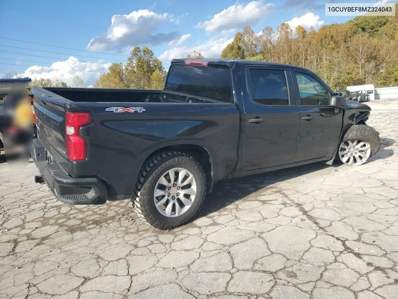 1GCUYBEF8MZ324043 2021 Chevrolet Silverado K1500 Custom