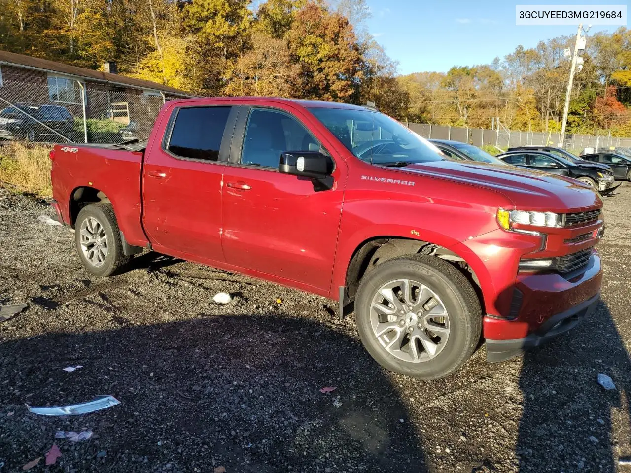 3GCUYEED3MG219684 2021 Chevrolet Silverado K1500 Rst