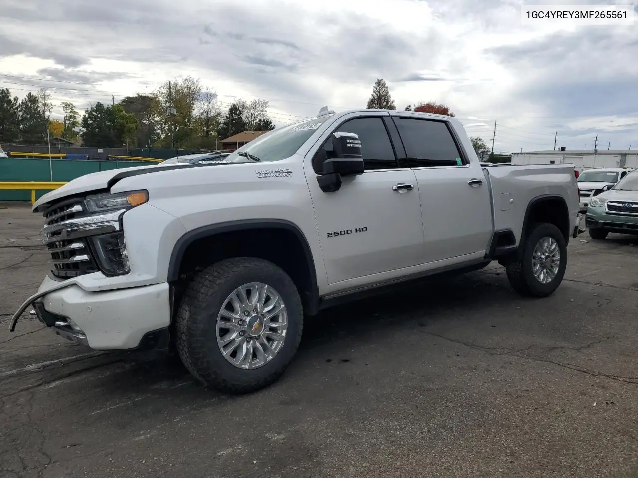 1GC4YREY3MF265561 2021 Chevrolet Silverado K2500 High Country