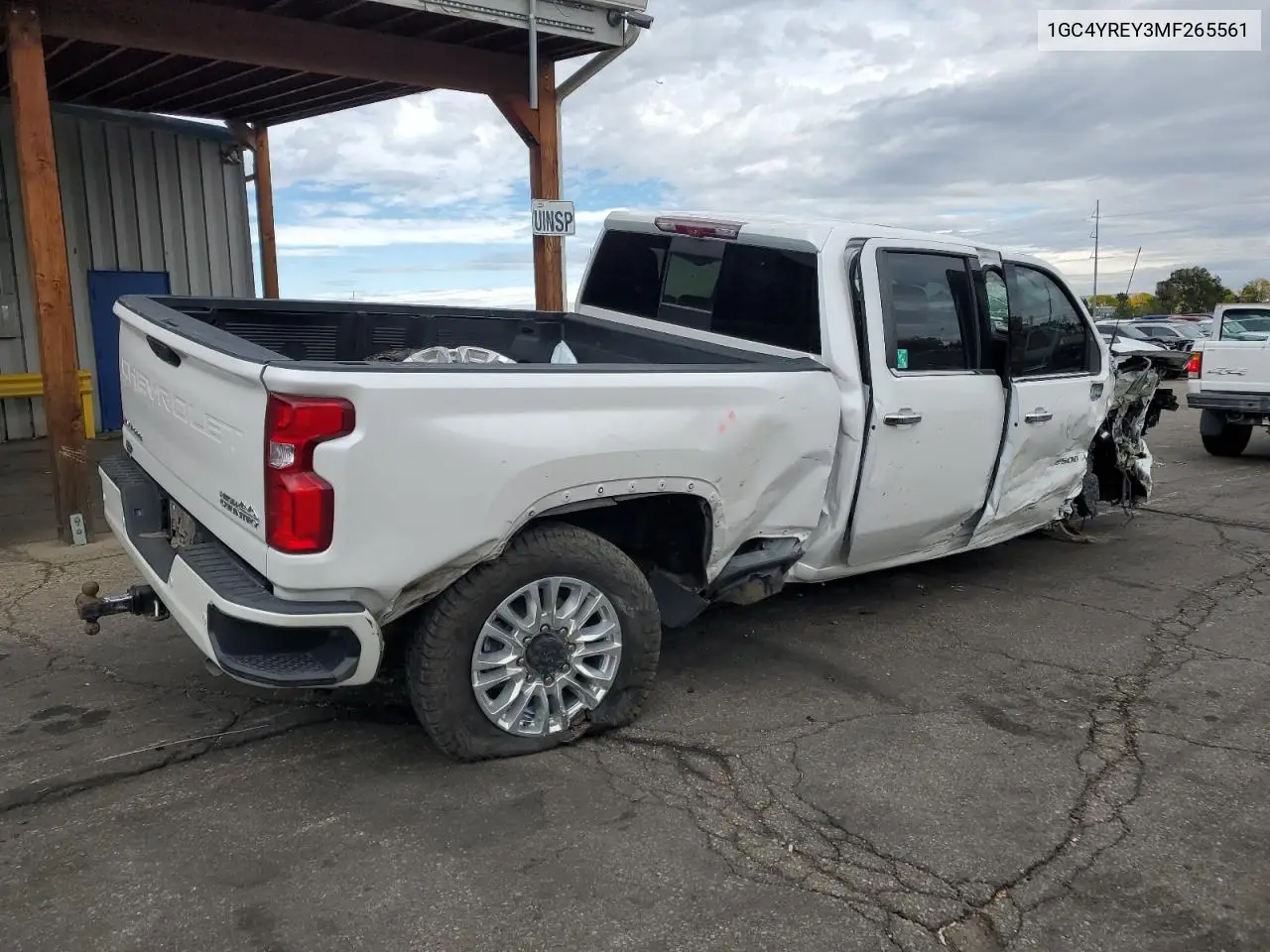 1GC4YREY3MF265561 2021 Chevrolet Silverado K2500 High Country