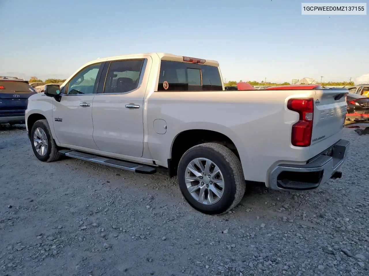 1GCPWEED0MZ137155 2021 Chevrolet Silverado C1500 Ltz