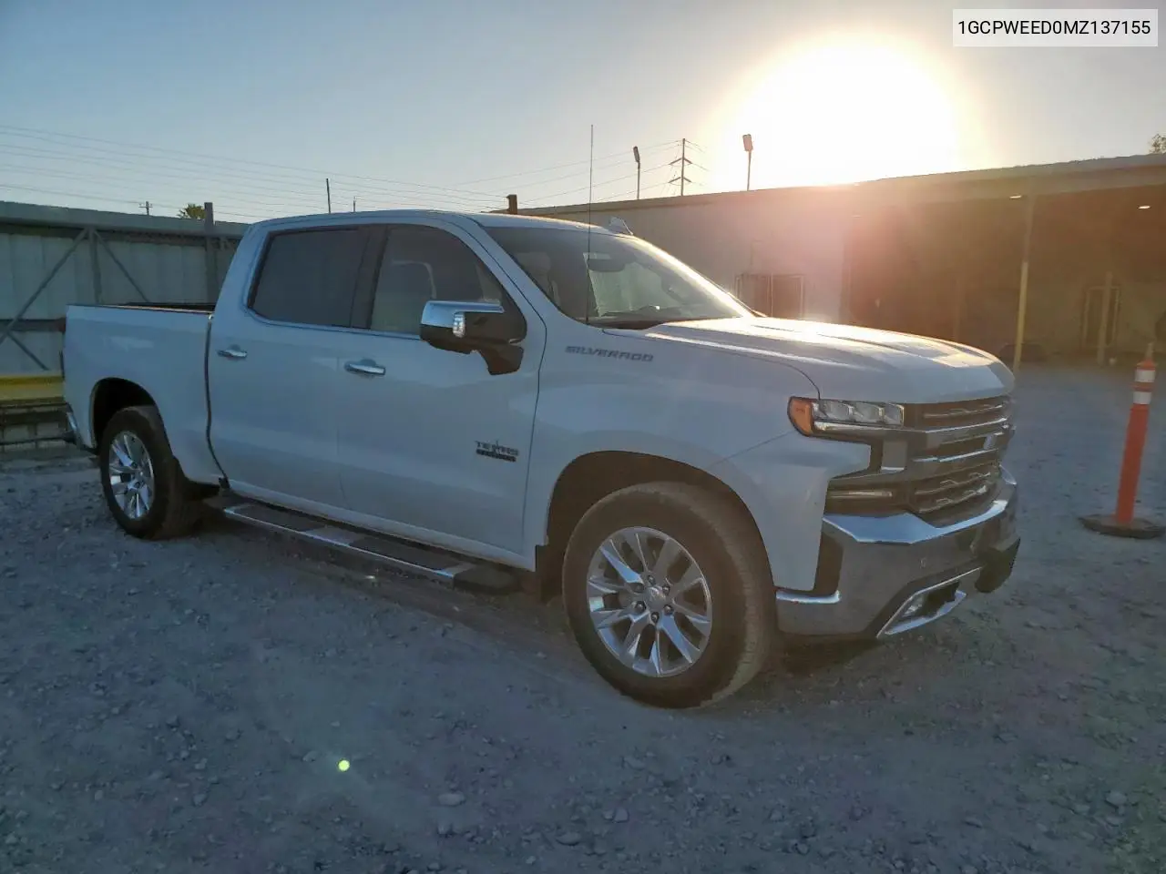 1GCPWEED0MZ137155 2021 Chevrolet Silverado C1500 Ltz